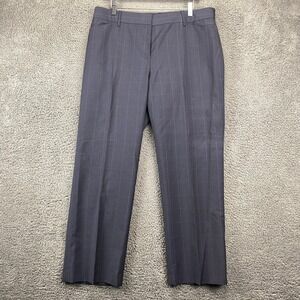 J. Crew Wool Plaid Low Fit Dress Pants‎ Mens Size 12 Gray Career Work